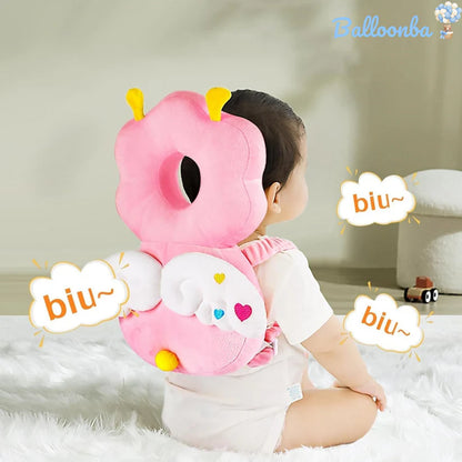 Almohadilla anticaida para bebe rosa