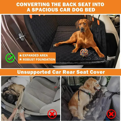 RuffRover 2.0™ - Protector de asiento de coche para perros con base dura