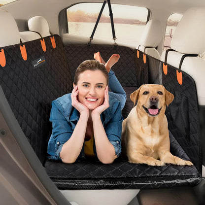 RuffRover 2.0™ - Protector de asiento de coche para perros con base dura