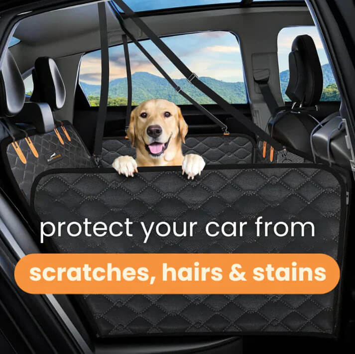 RuffRover 2.0™ - Protector de asiento de coche para perros con base dura