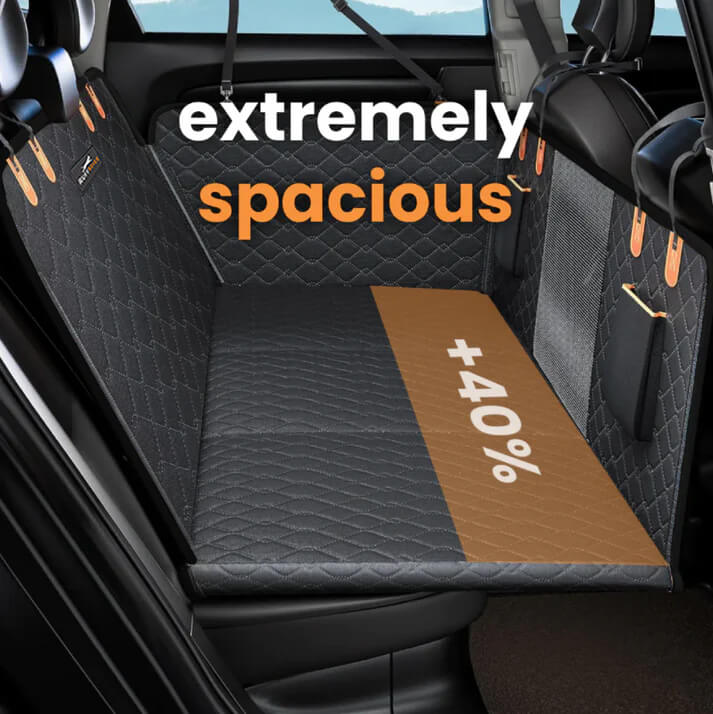 RuffRover 2.0™ - Protector de asiento de coche para perros con base dura