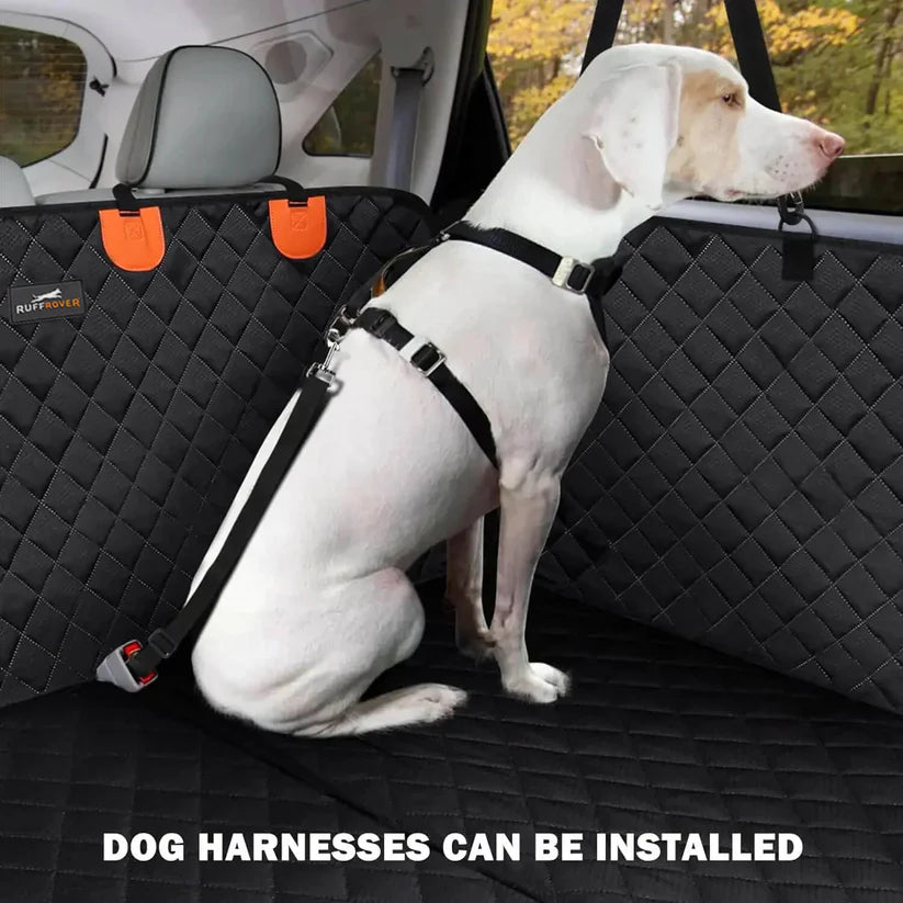 RuffRover 2.0™ - Protector de asiento de coche para perros con base dura